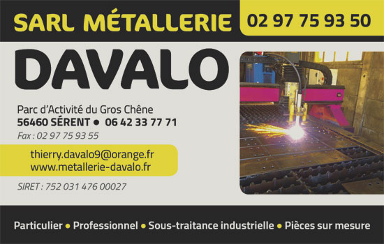 Métallerie Davalo de Sérent pour particulier et professionnel en Morbihan